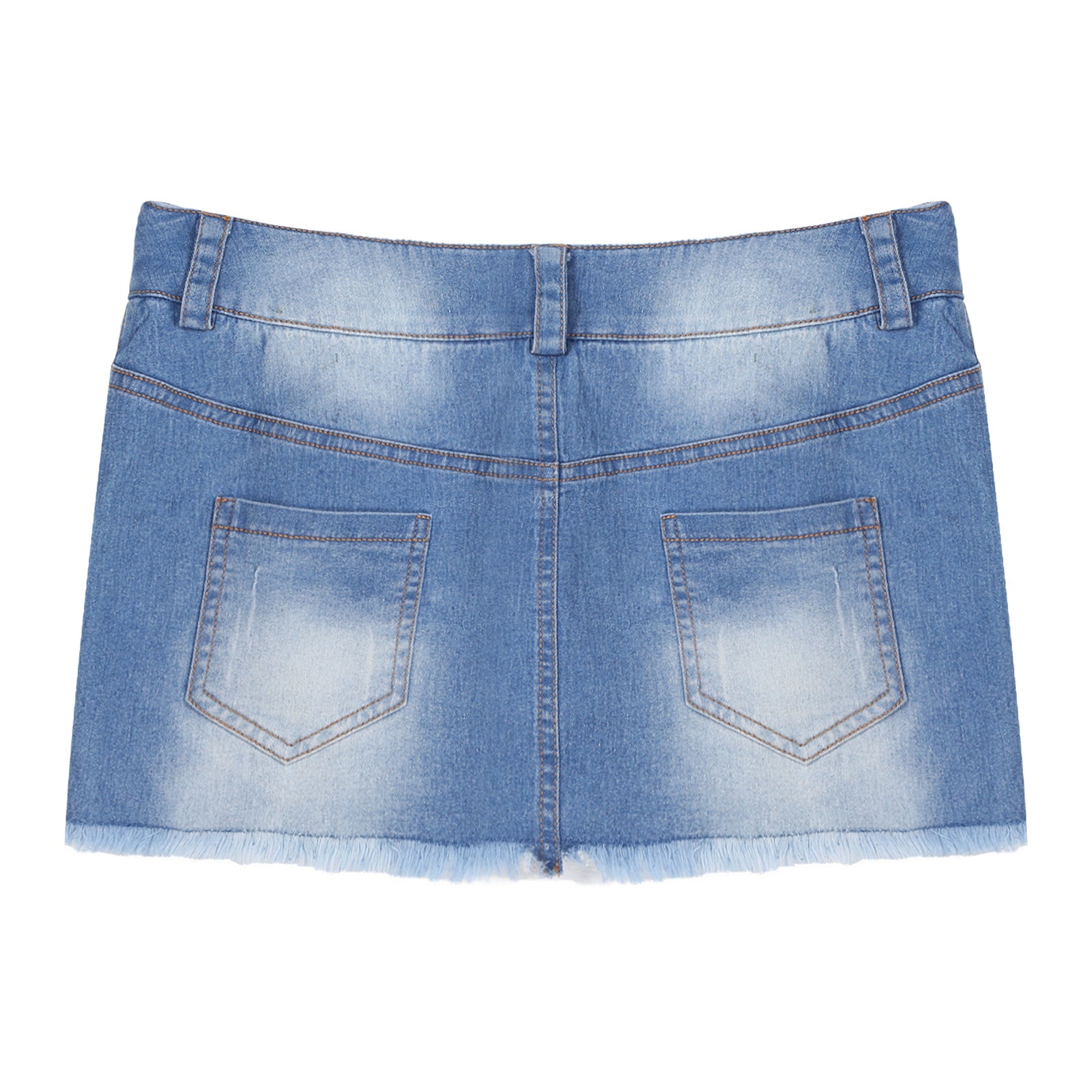 Jeans-Minirock – Figurbetonter Denim-Rock mit Taschen & Zipper